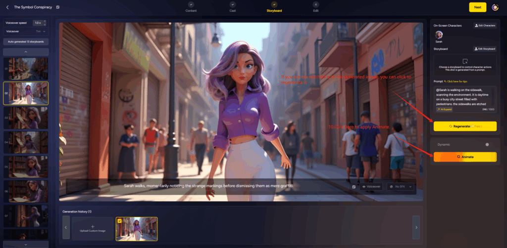 How to Use MagicLight AI to Create a 30-Minute Animated Story Film 5 Enhance Visuals