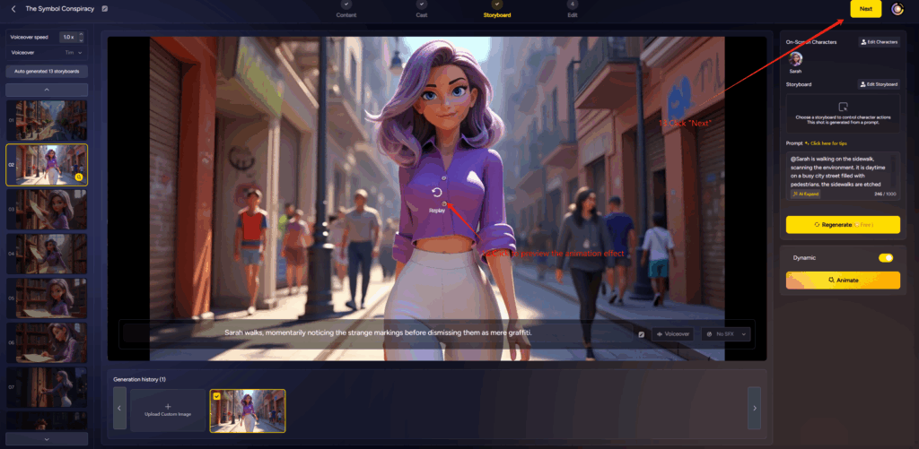 How to Use MagicLight AI to Create a 30-Minute Animated Story Film 7 animation effects